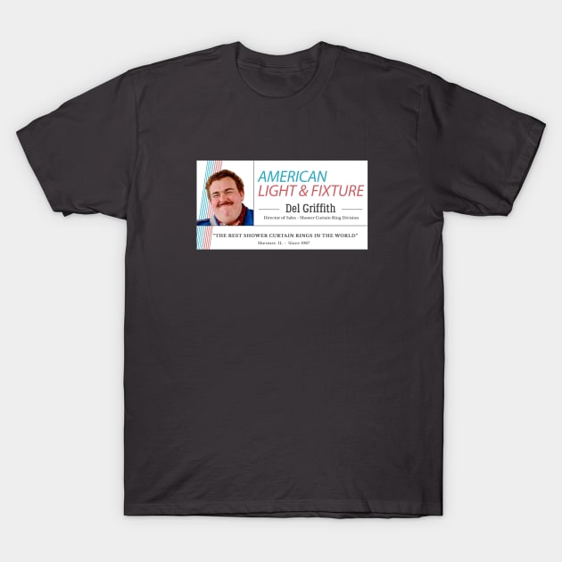 American Light & Fixture - Del Griffith - Shower Curtain Ring Division T-Shirt by BodinStreet